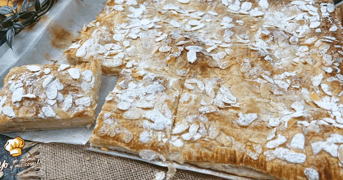 Torta De Hojaldre Con Almendras Y Crema Recetas F Ciles Reunidas