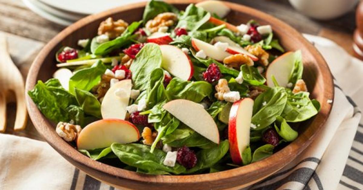 Ensalada De Espinacas Manzana Y Nueces Recetas Fáciles Reunidas